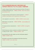 WCU PATHOPHYSIOLOGY MIDTERM 2025 NEWEST UPDATE 57 ACTUAL QUESTIONS & ANSWERS VERIFIED