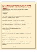 WCU PATHOPWCU PATHOPHYSIOLOGY MIDTERM PRACTICE EXAM 2025 NEWEST UPDATE 257 ACTUAL QUESTIONS & ANSWERS VERIFIEDYSIOLOGY MIDTERM PRACTICE EXAM 2025 NEWEST UPDATE 257 ACTUAL Q&AS VERIFIED