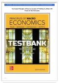 Test bank Principle of Macroeconomics 6th Edition by Robert H&period; Frank & Ben Bernanke