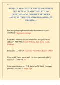 SANTA CLARA COUNTY EMS EXAM NEWEST  2025 ACTUAL EXAM COMPLETE 200  QUESTIONS AND CORRECT DETAILED  ANSWERS &lpar;VERIFIED ANSWERS&rpar; &vert;ALREADY  GRADED A&plus;