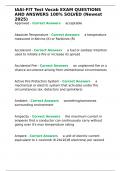 IAAI-FIT Test Vocab EXAM QUESTIONS AND ANSWERS 100- SOLVED &lpar;Newest 2025&rpar;&period;