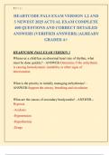 HEARTCODE PALS EXAM VERSION 1&comma;2 AND  3 NEWEST 2025 ACTUAL EXAM COMPLETE  400 QUESTIONS AND CORRECT DETAILED  ANSWERS &lpar;VERIFIED ANSWERS&rpar; &vert;ALREADY  GRADED A&plus;