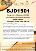 SJD1501 Assignment 6 &lpar;COMPLETE ANSWERS&rpar; Semester 1 2025 - DUE 16 May 2025