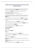 AANP FNP CERTIFICATION LATEST WITH 200 REAL EXAM QUESTIONS AND VERIFIED ANSWERS&rpar;&vert;A GRADE