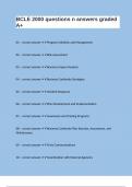 BCLE 2000 questions n answers graded A&plus; 