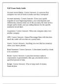 NAF Exam Study Guide