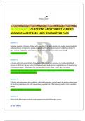 JBL EMT EXAM 1 QUESTIONS AND CORRECT VERIFIED ANSWERS LATEST 2025 100&percnt; GUARANTEED PASS