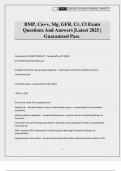 BMP&comma; Ca&plus;&plus;&comma; Mg&comma; GFR&comma; Cr&comma; Cl Exam Questions And Answers &vert;Latest 2025 &vert; Guaranteed Pass&period;