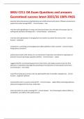 WGU C211 OA Exam Questions and answers Guaranteed success latest 2025&sol;26 100&percnt; PASS