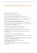 Ncssm coding study With correct answers