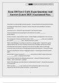 Econ 330 Test 1 UofA Exam Questions And Answers &vert;Latest 2025 &vert; Guaranteed Pass&period;