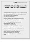 ECON330 UofA Exam 1 Questions And Answers &vert;Latest 2025 &vert; Guaranteed Pass&period;