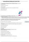 Test Bank for Primary Care Interprofessional Collaborative Practice 6th Edition  All Chapters 1- 228 Questions And Answers in 260 Pages&period; All Answers Are Correct&period;