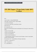FIN 380 Chapter 3 Exam Study Guide 100&percnt; Verified&period;