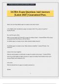 IATRA Exam Questions And Answers &vert;Latest 2025 &vert; Guaranteed Pass&period;