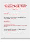 SANTA CLARA COUNTY EMS EXAM LATEST  2025 ACTUAL EXAM&vert; COMPLETE EXAM WITH  200 QUESTIONS AND CORRECT DETAILED  ANSWERS &lpar;VERIFIED ANSWERS&rpar; &vert;ALREADY  GRADED A&plus;