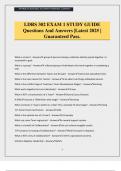 LDRS 302 EXAM 1 STUDY GUIDE Questions And Answers &vert;Latest 2025 &vert; Guaranteed Pass&period;