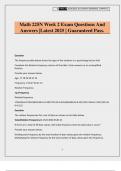Math 225N Week 2 Exam Questions And Answers &vert;Latest 2025 &vert; Guaranteed Pass&period;