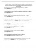 ATC ENON EXAM COMPLETE QUESTIONS AND CORRECT ANSWERS