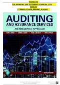 Test Bank For Auditing And Assurance Services&comma; 17th Edition&comma; Alvin A Arens&comma; Randal J Elder&comma; Mark S Beasley&comma; Chris E Hogan ISBN-10&comma;X ISBN-13&comma;978-6 A&plus; guide&period;&period;pdf