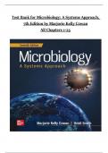 Test Bank for Microbiology&colon; A Systems Approach&comma; 7th Edition by Marjorie Kelly Cowan&comma; All Chapters 1-25 Complete Newest Edition Instant Download