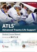 ATLS 10th Edition Student Manual Part A Latest 2025 Revised Update with complete solution