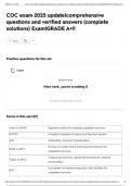COC exam 2025 update&vert;comprehensive questions and verified answers &lpar;complete solutions&rpar; Exam&vert;GRADE A&plus;&excl;&excl;
