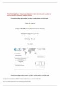 WGU D219 Final Paper&colon; Non-pharmacologic interventions to reduce pain in patients at risk for pain&vert;2025 Update with complete solution&period;