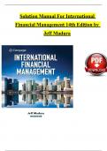 Solution Manual For International Financial Management 14th Edition by Jeff Madura