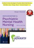 Davis Advantage for Psychiatric Mental Health Nursing – 10th Edition (Morgan & Townsend, 2021) | Exam Prep Questions & Answers (Ch. 1–38)