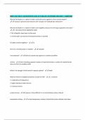 BIOC 201 Exam QUESTIONS AND 100&percnt; Correct ANSWERS 