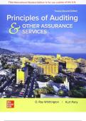TEST BANK  -  Principles of Auditing and Other Assurance Services 22nd Edition by Ray Whittington&comma; Kurt Pany&vert; All Chapters&period;