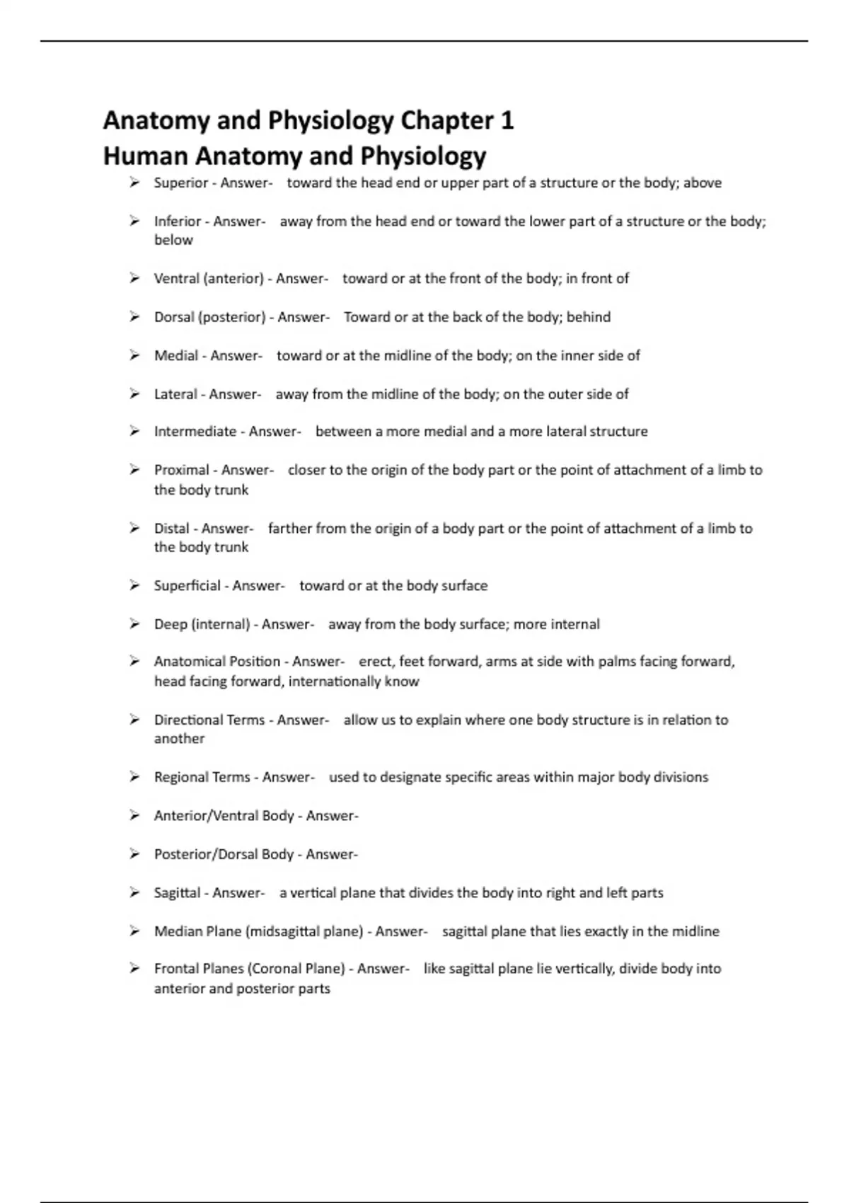 Anatomy and Physiology Chapter 1 Human Anatomy and Physiology - Human ...
