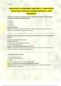 JARVIS HEALTH ASSESSMENT CHAPTERS 1&comma; 4&comma; AND 8 MOST TESTED QUESTIONS AND ANSWERS GRADED A&plus; WITH RATIONALES