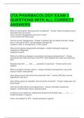 UTA PHARMACOLOGY EXAM 3 QUESTIONS WITH ALL CORRECT ANSWERS 