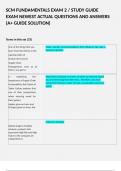 SCM FUNDAMENTALS EXAM 2 &sol; STUDY GUIDE EXAM NEWEST ACTUAL QUESTIONS AND ANSWERS &lpar;A&plus; GUIDE SOLUTION&rpar;  Terms in this set &lpar;33&rpar; One of the things that you learn from the interns in the opening video of Session 06 is that in Supply Chain Management&comma; even as an 