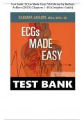 Test bank&colon; ECGs Made Easy 7th Edition by Barbara Aehlert &lpar;2022&rpar; Chapters 1 &ndash;10 &lpar;Complete Guide&rpar;