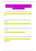MPTC First Responder Questions and Answers &vert; Latest Version &vert; 2024&sol;2025 &vert;  Correct & Verified
