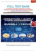 FULL TEST BANK For Operations And Supply Chain Management 11th Edition By Roberta S&period; Russell Latest Update Questions And Answers Graded A&plus;   
