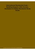  International Residential Code Building Support Attic Access Ventilation and Safety Standards Study Guide Questions and Answers 2026&sol;2027 &vert; Complete IRC Exam Review