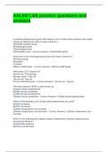 AALSO LSS practice questions and answers &sol; Accurate