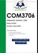 COM3706 Assignment 1 (QUALITY ANSWERS) Semester 1 2025