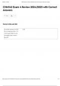 CHM142 Exam 4 Review 2024&sol;2025 with Correct Answers