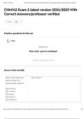 CHM142 Exam 2 latest version 2024&sol;2025 With Correct Answers&sol;professor verified