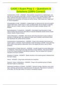 CADC I Exam Prep 1 &ndash; Questions & Solutions &lpar;100&percnt; Correct&rpar;