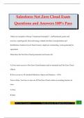 Salesforce Net Zero Cloud Exam Questions and Answers 100&percnt; Pass
