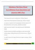 Salesforce Net Zero Cloud Accreditation Exam Questions and Answers 100&percnt; Pass