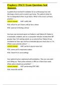 Prophecy PACU Exam Questions And Answers&period;docx