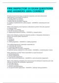 FIRE INSPECTOR 1A EXAM QUESTIONS AND ANSWERS 100&percnt; CORRECT