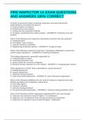 FIRE INSPECTOR 1A EXAM QUESTIONS AND ANSWERS 100&percnt; CORRECT